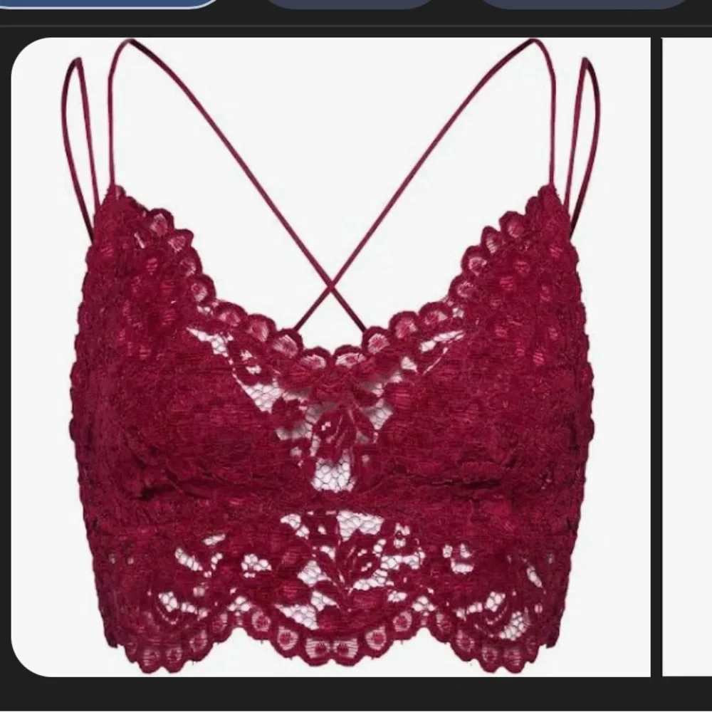 Free People Intimates & Sleepwear Free People Celine Bralette Deep Red Wine XS
